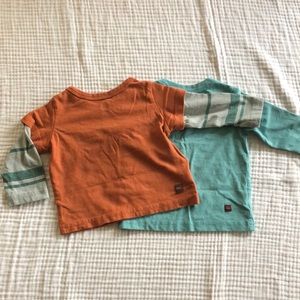 Tea Collection Lot of 2 Graphic Tees, 3-6m